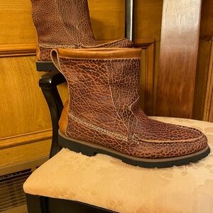 QUODDY Bison Leather Pull On Boots